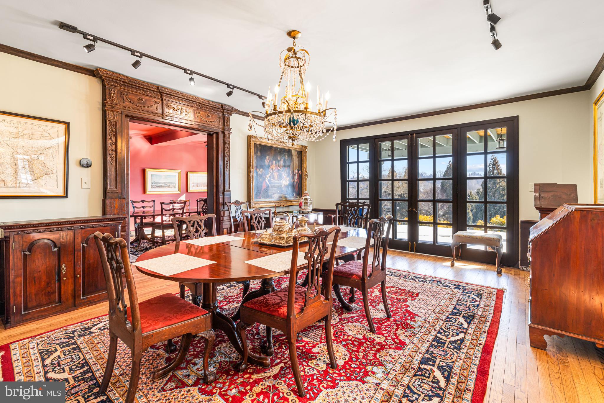 1260 County Line Road Wayne, PA 19087 - Photo 18 of 64 a view of a dining room with furniture window and wooden floor