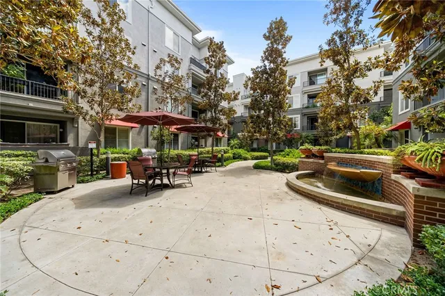 a view of a building with a street