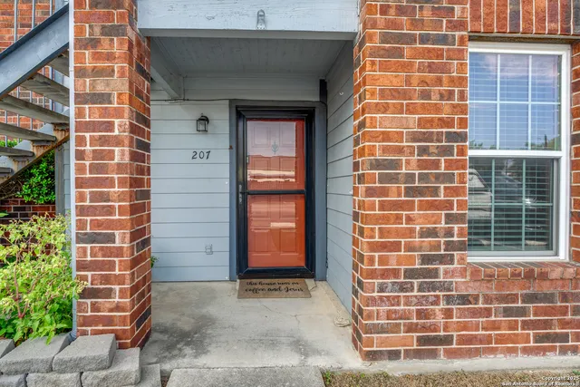 a front view of a house