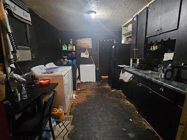 a room with storage and utility