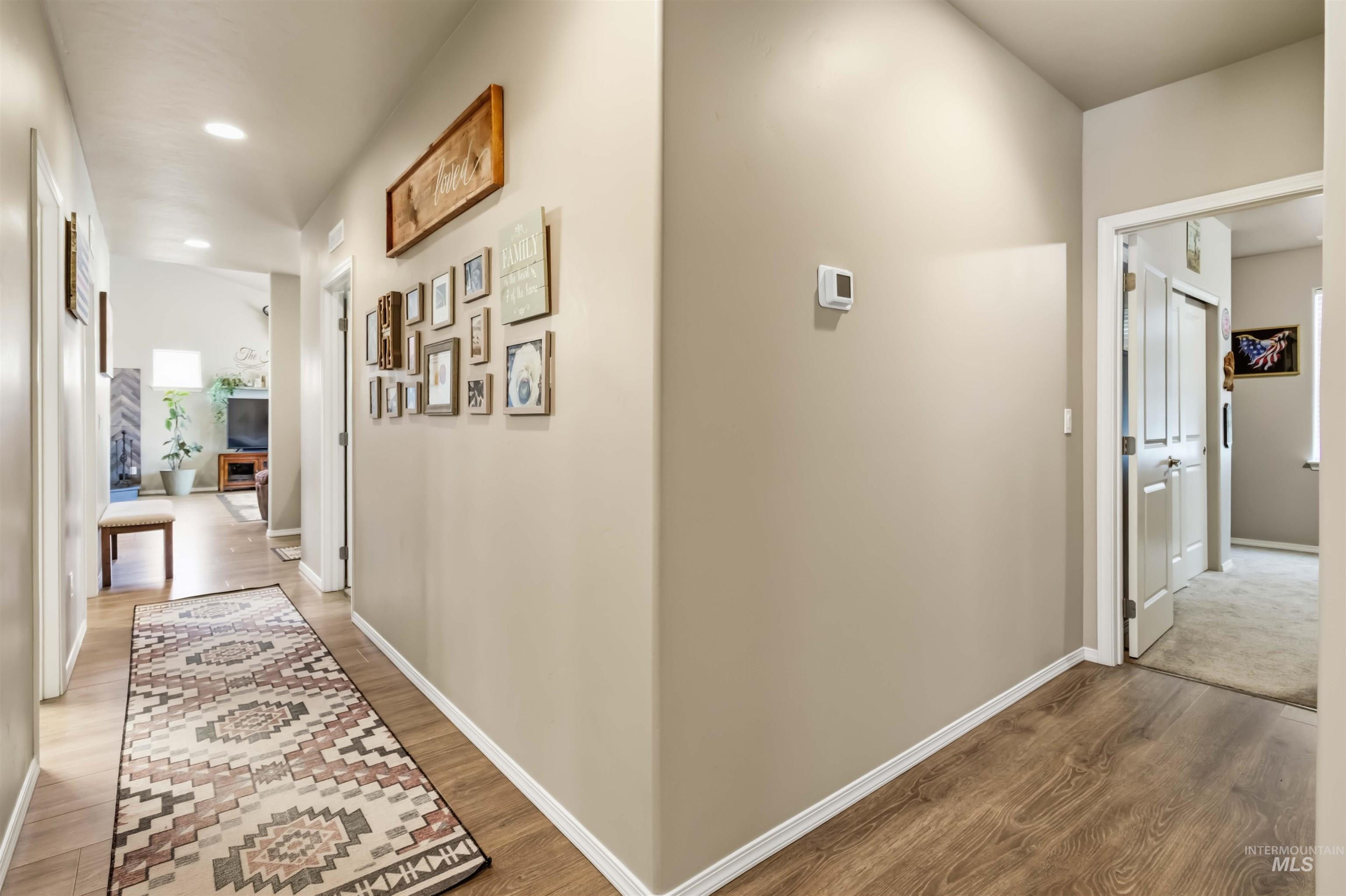 25 River Ridge Horseshoe Bend, ID 83629 - Photo 33 of 50 Corridor with light wood finished floors and recessed lighting