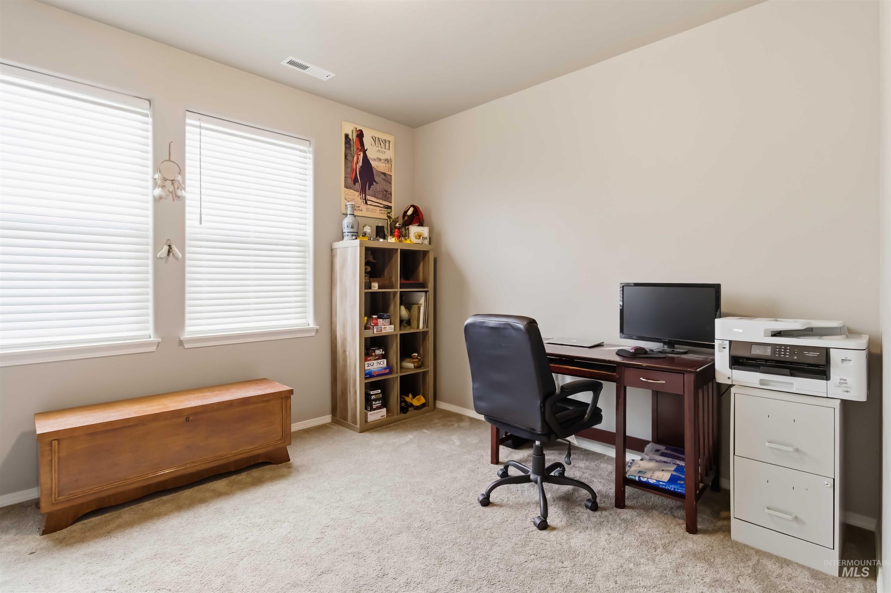 25 River Ridge Horseshoe Bend, ID 83629 - Photo 35 of 50 Office featuring light carpet and baseboards