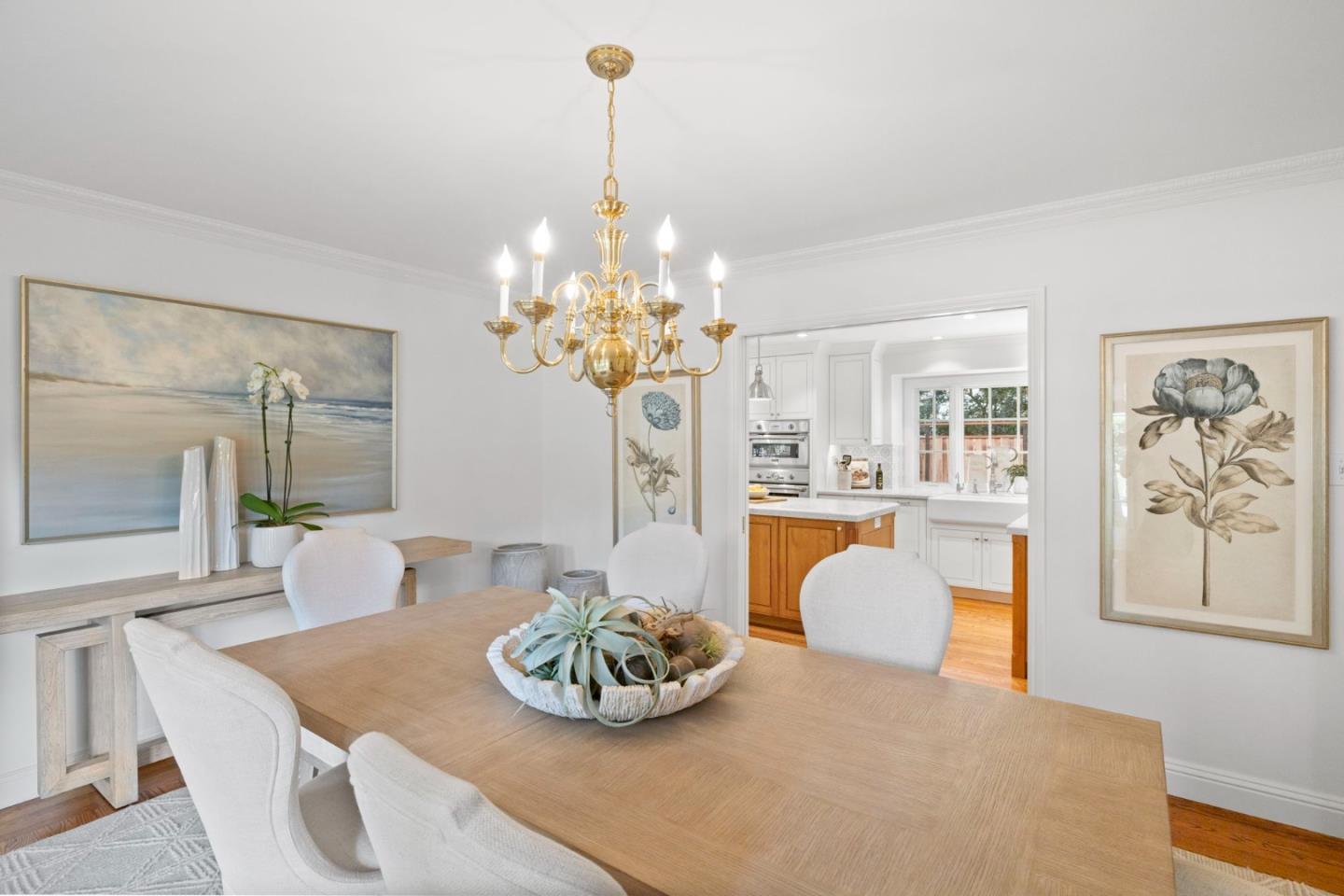 310 Ranelagh Road Hillsborough, CA 94010 - Photo 13 of 51 a view of a dining room with furniture