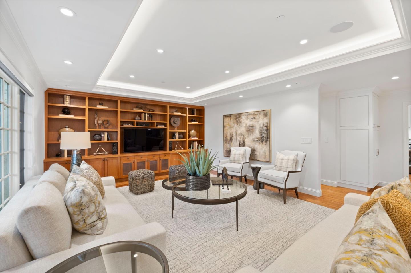310 Ranelagh Road Hillsborough, CA 94010 - Photo 21 of 51 a living room with furniture and a large window
