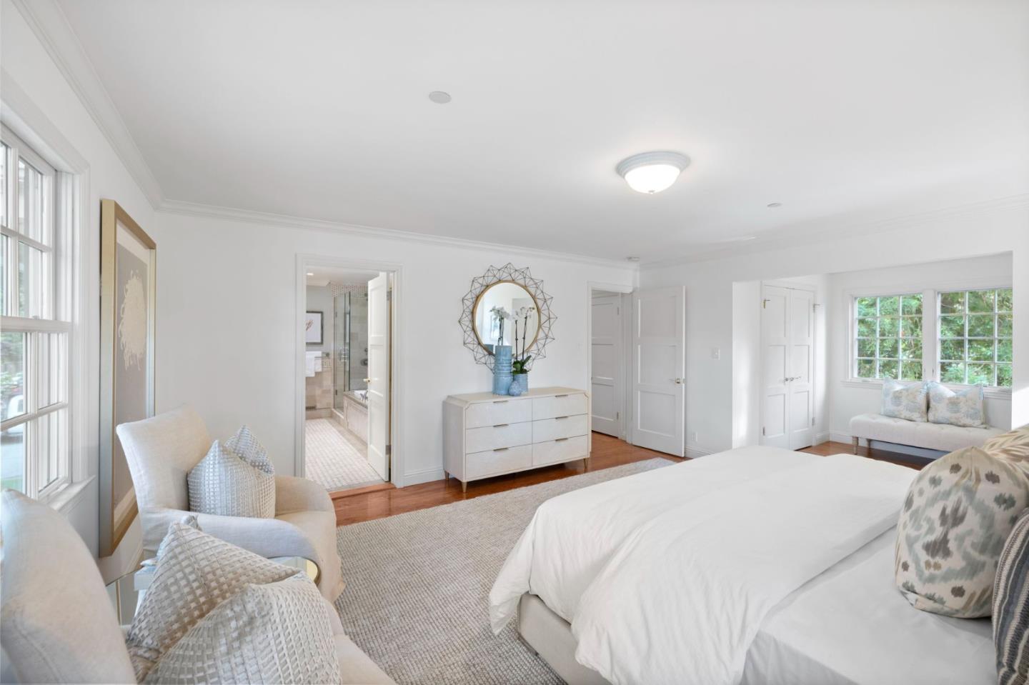 310 Ranelagh Road Hillsborough, CA 94010 - Photo 24 of 51 a bedroom with a bed and window