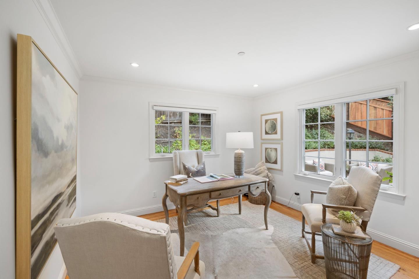 310 Ranelagh Road Hillsborough, CA 94010 - Photo 36 of 51 a living room with furniture and a window