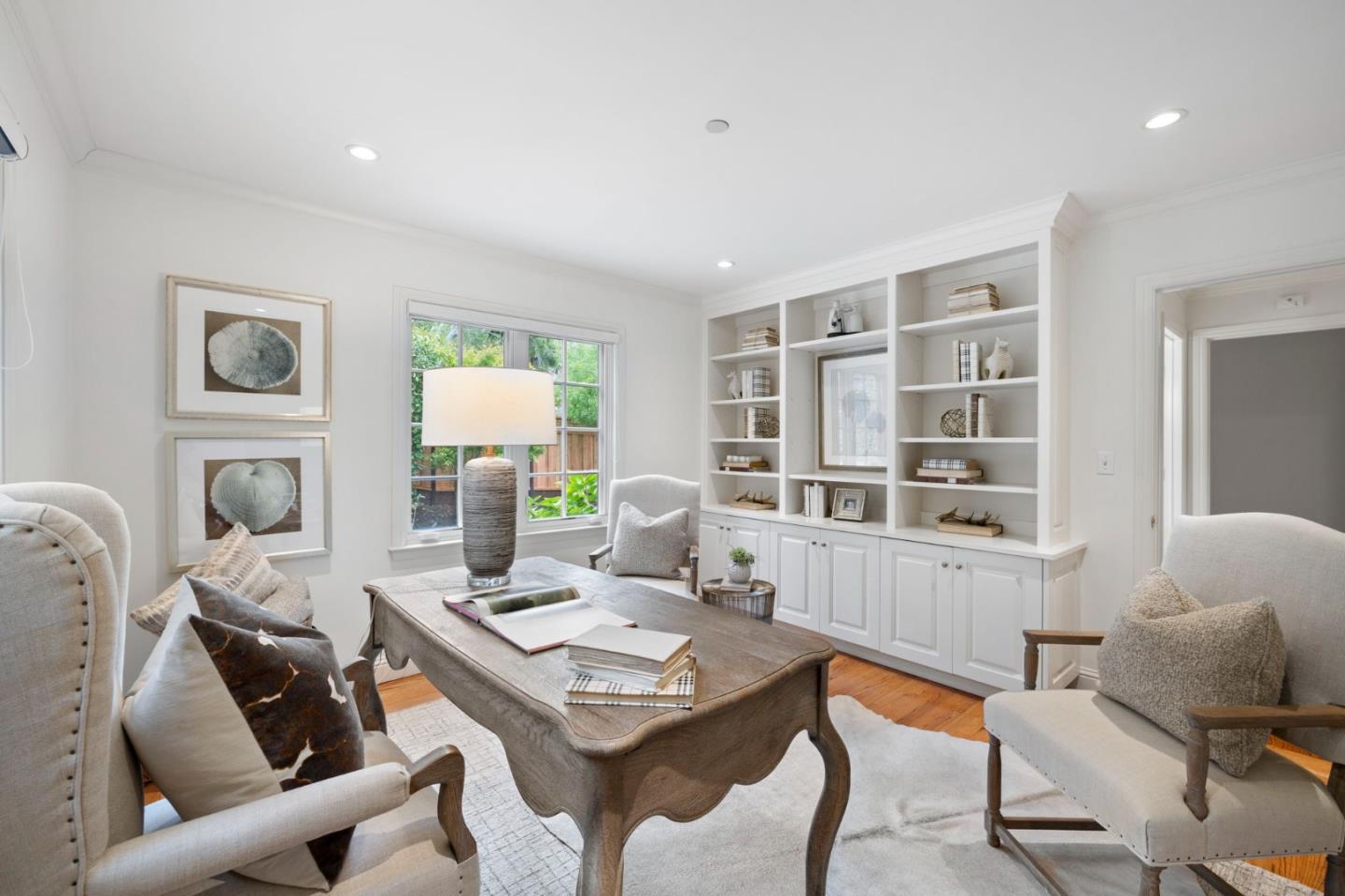 310 Ranelagh Road Hillsborough, CA 94010 - Photo 37 of 51 a living room with furniture and a window