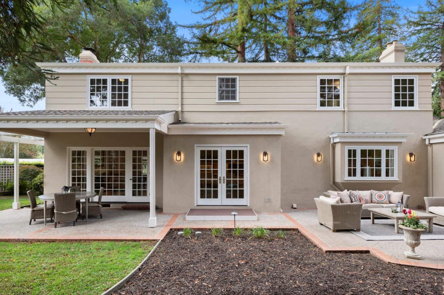 310 Ranelagh Road Hillsborough, CA 94010 - Photo 44 of 51 front view of a house with outdoor seating
