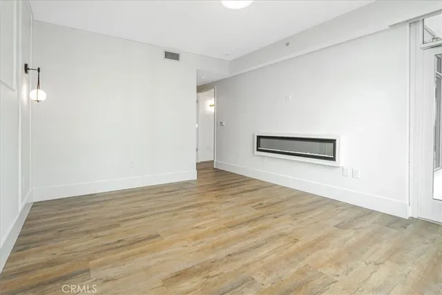 a view of a building from a balcony