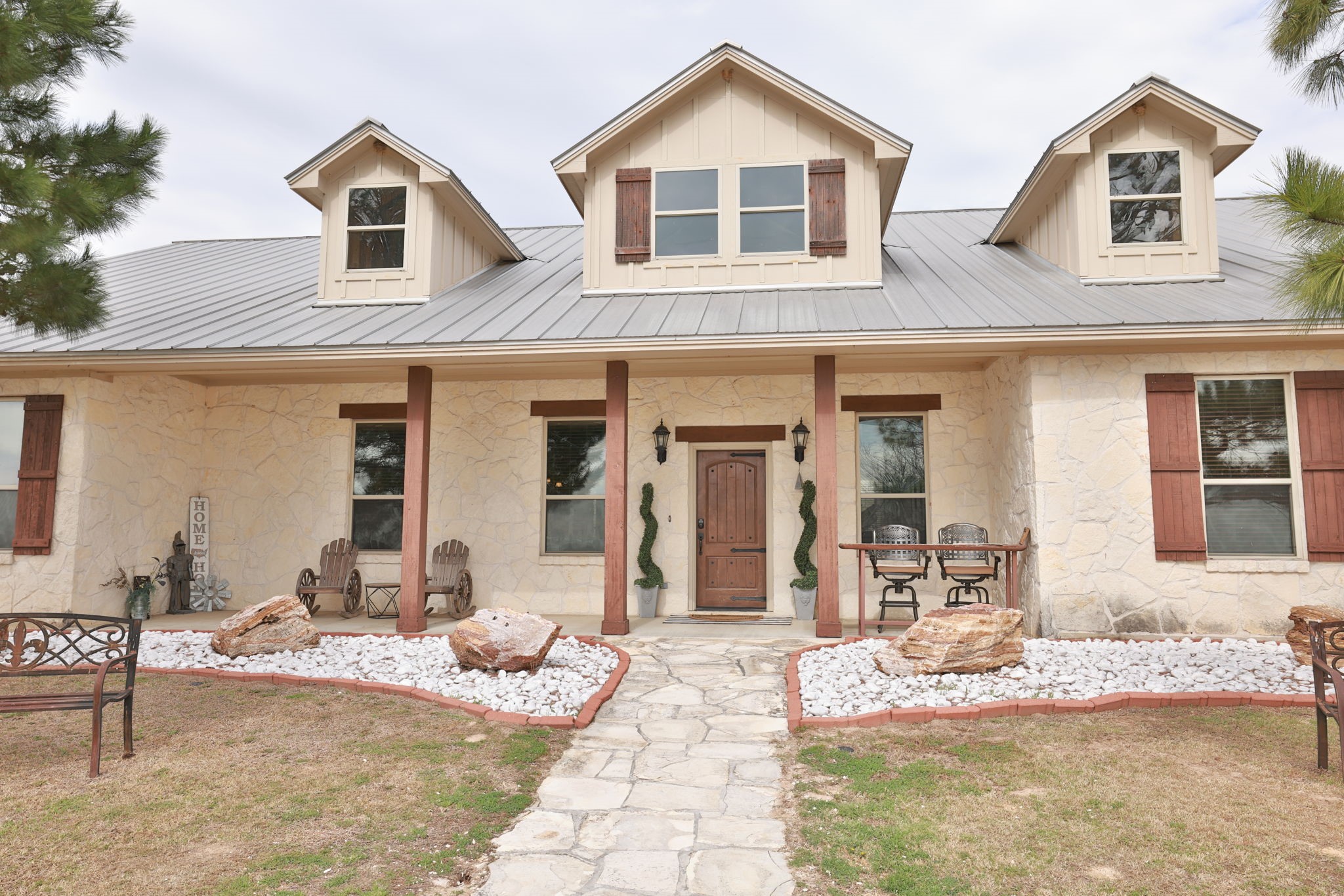 4999 Pin Oak Road Franklin, TX 77856 - Photo 5 of 47 a view of a house with backyard