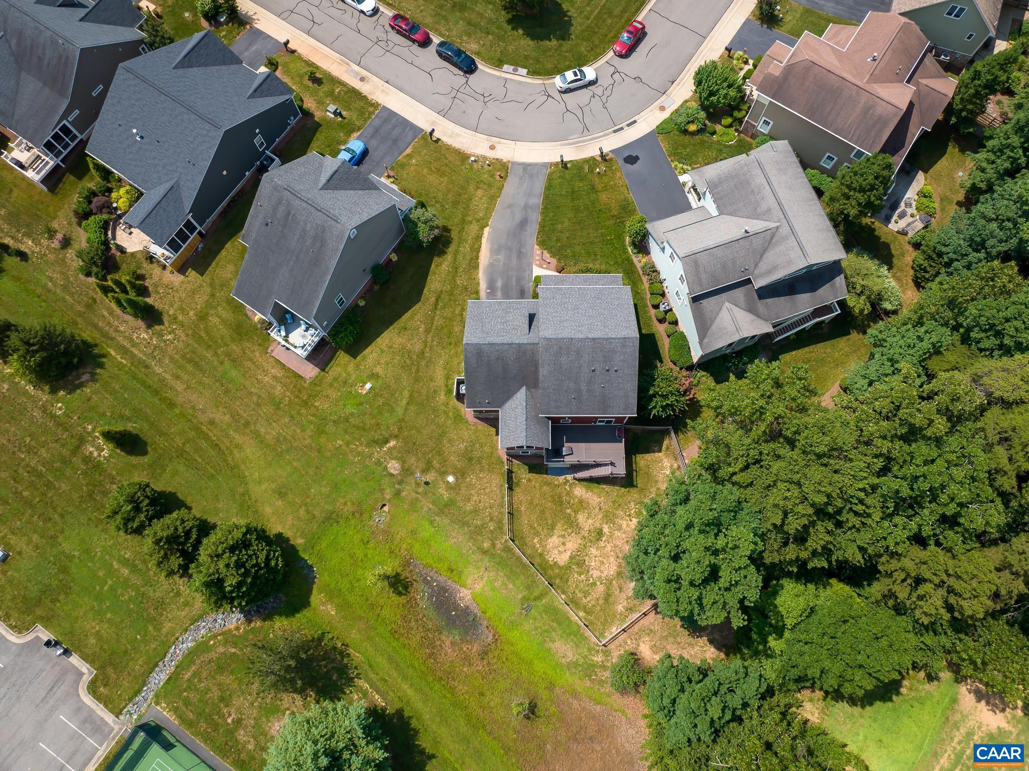 38 Timber Ridge Court Zion Crossroads, VA 22942 - Photo 55 of 72 an aerial view of a house with a yard basket ball court and outdoor seating