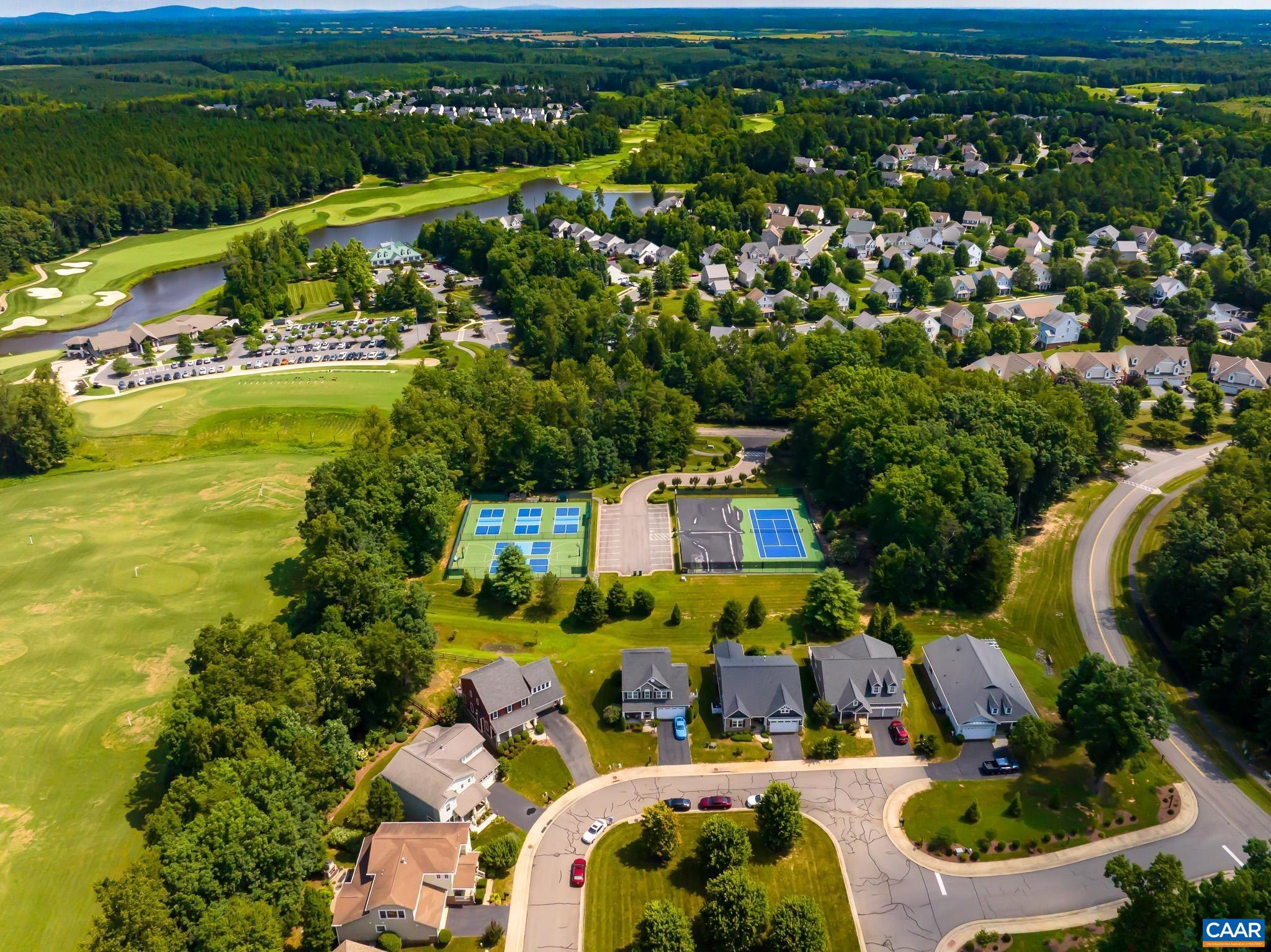 38 Timber Ridge Court Zion Crossroads, VA 22942 - Photo 57 of 72 an aerial view of residential houses with outdoor space and trees