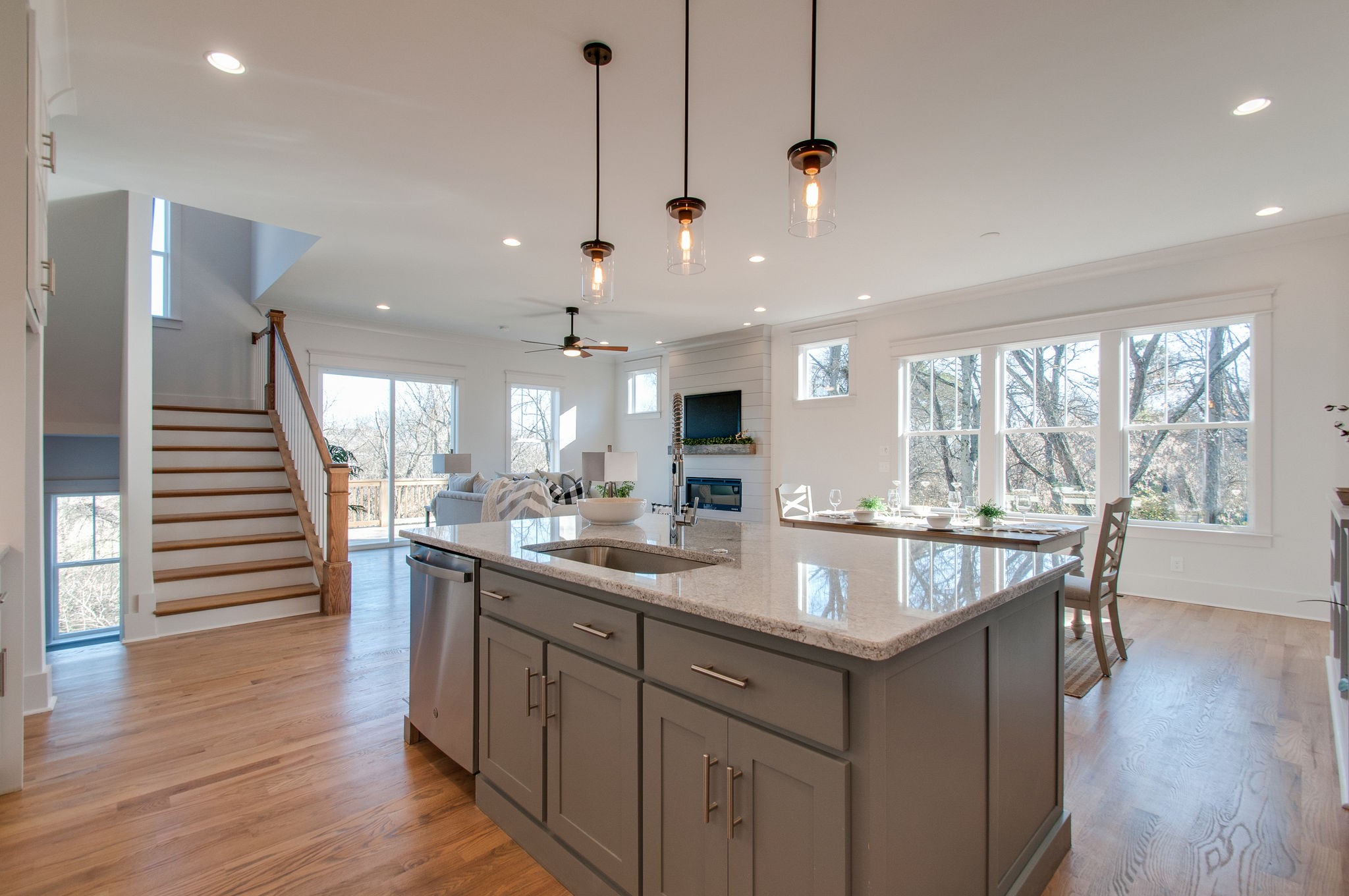 929 Mitchell Road Nashville, TN 37206 - Photo 12 of 48 a kitchen with counter top space and wooden floor