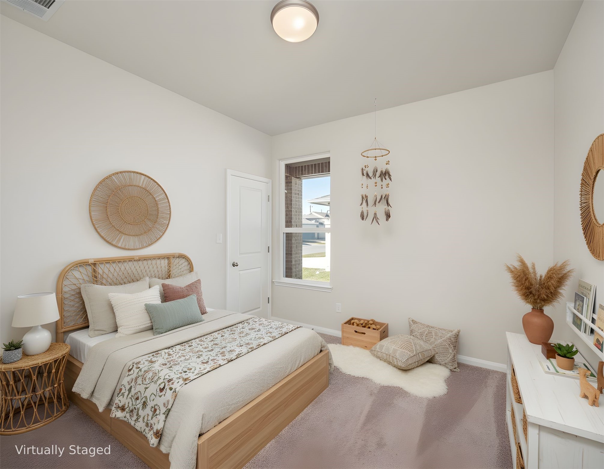 181 Soldier Street Kyle, TX 78640 - Photo 22 of 37 a bedroom with a bed and painting on the wall