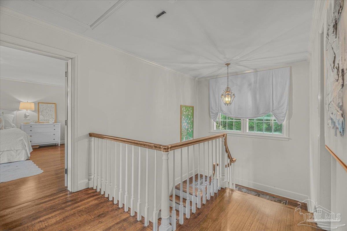 3361 Palermo Road Pensacola, FL 32503 - Photo 38 of 50 a view of hallway with wooden floor and windows