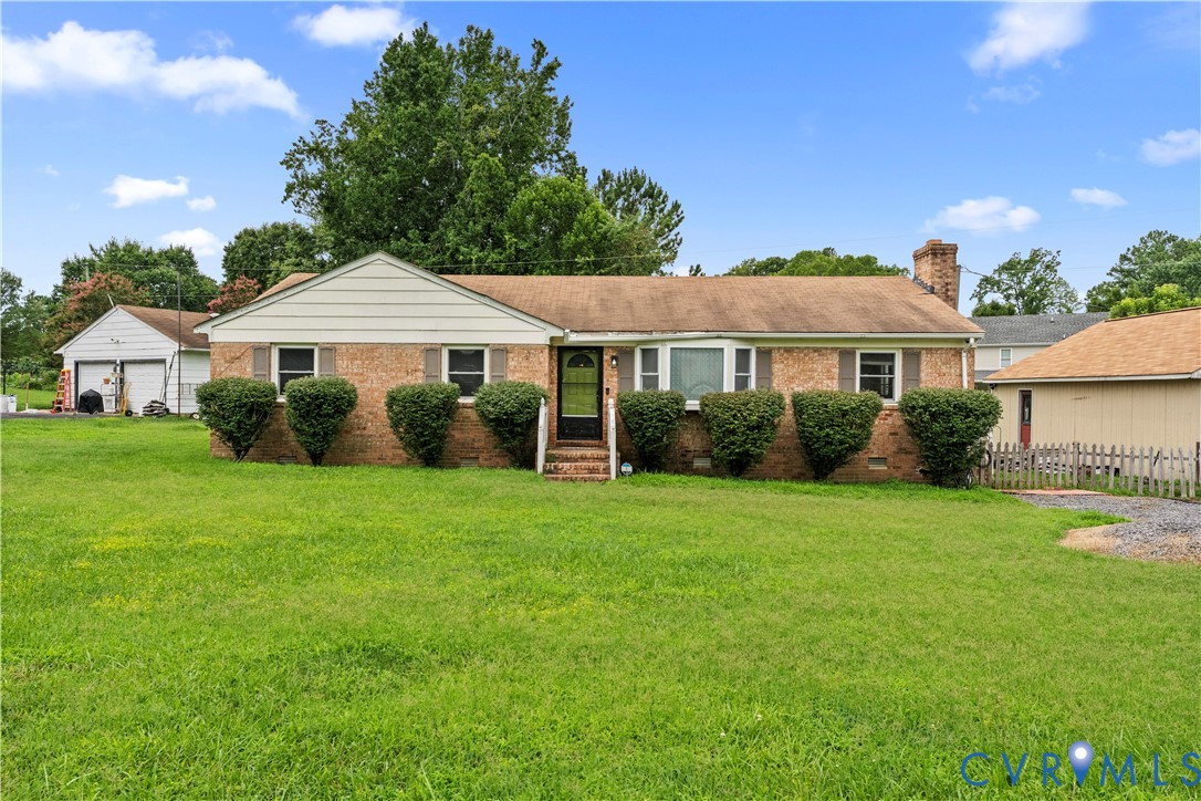 3500 Respess Road Midlothian, VA 23112 - Photo 36 of 48 Brick ranch-style home featuring a gabled roofline