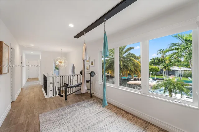 a view of a porch with furniture