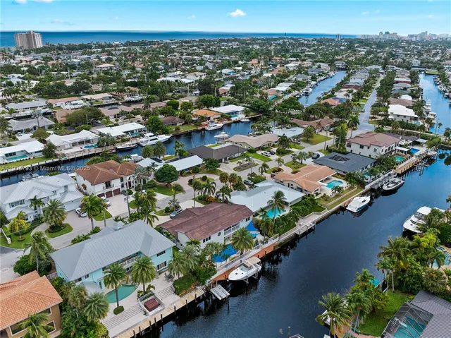 an aerial view of a city