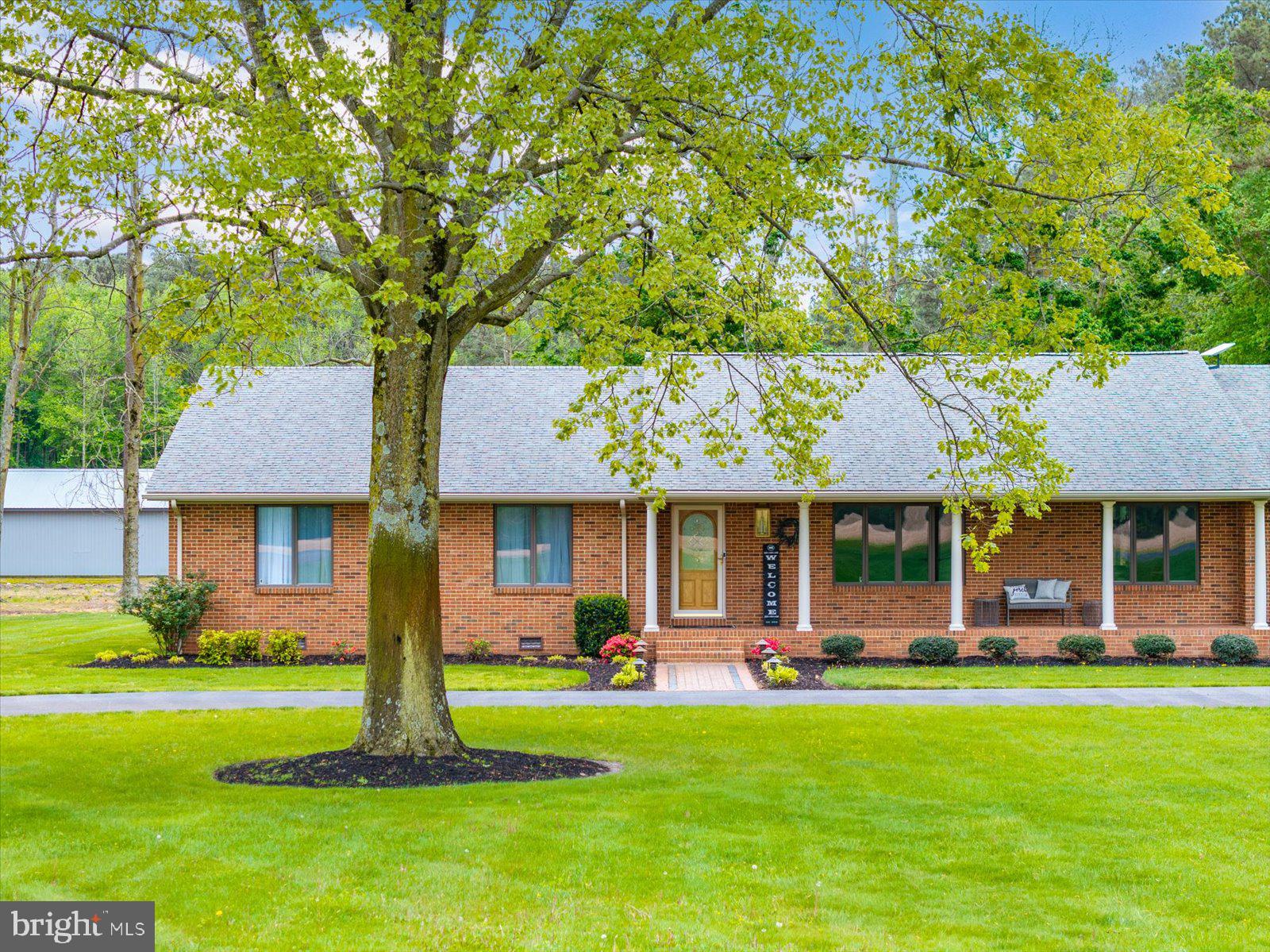 33915 Shockley Road Parsonsburg, MD 21849 - Photo 8 of 125 Charming brick home with lush greenery.