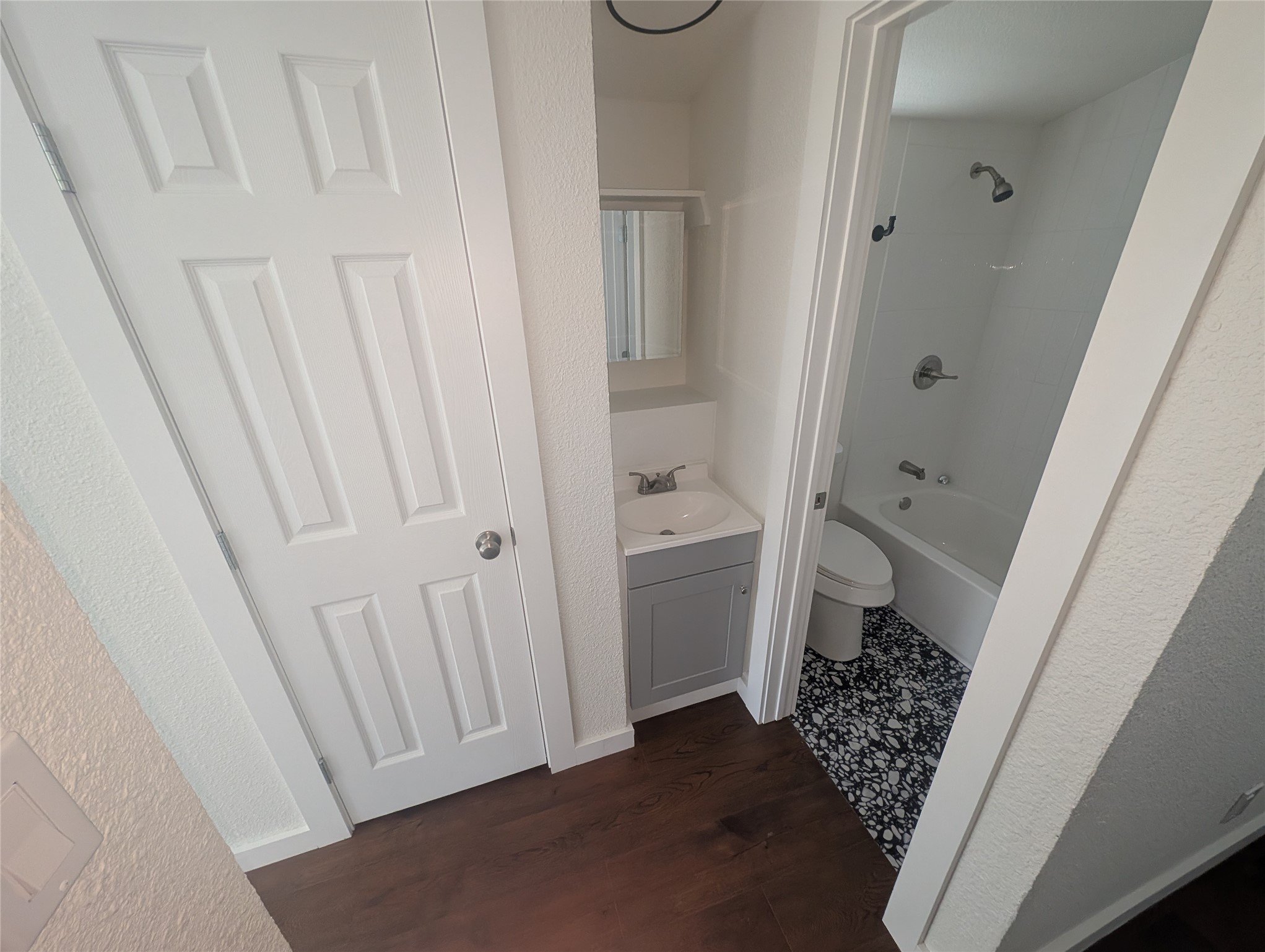 3019 East 12th Street Austin, TX 78702 - Photo 11 of 12 a bathroom with a sink and toilet