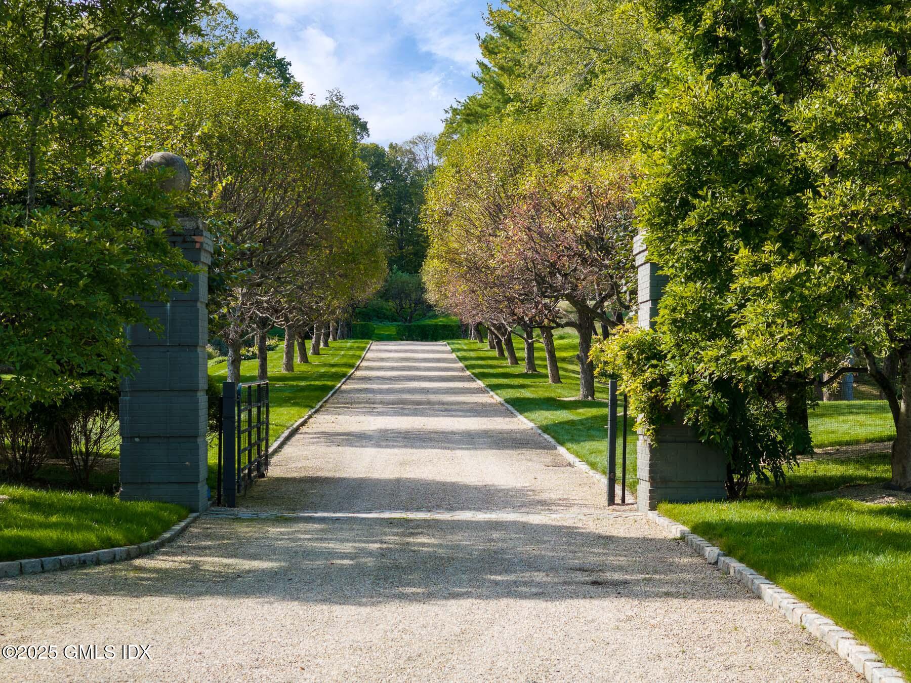 65 John Street Greenwich, CT 06831 - Photo 1 of 12 a walkway with trees on sides