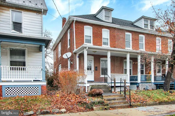 a front view of a house
