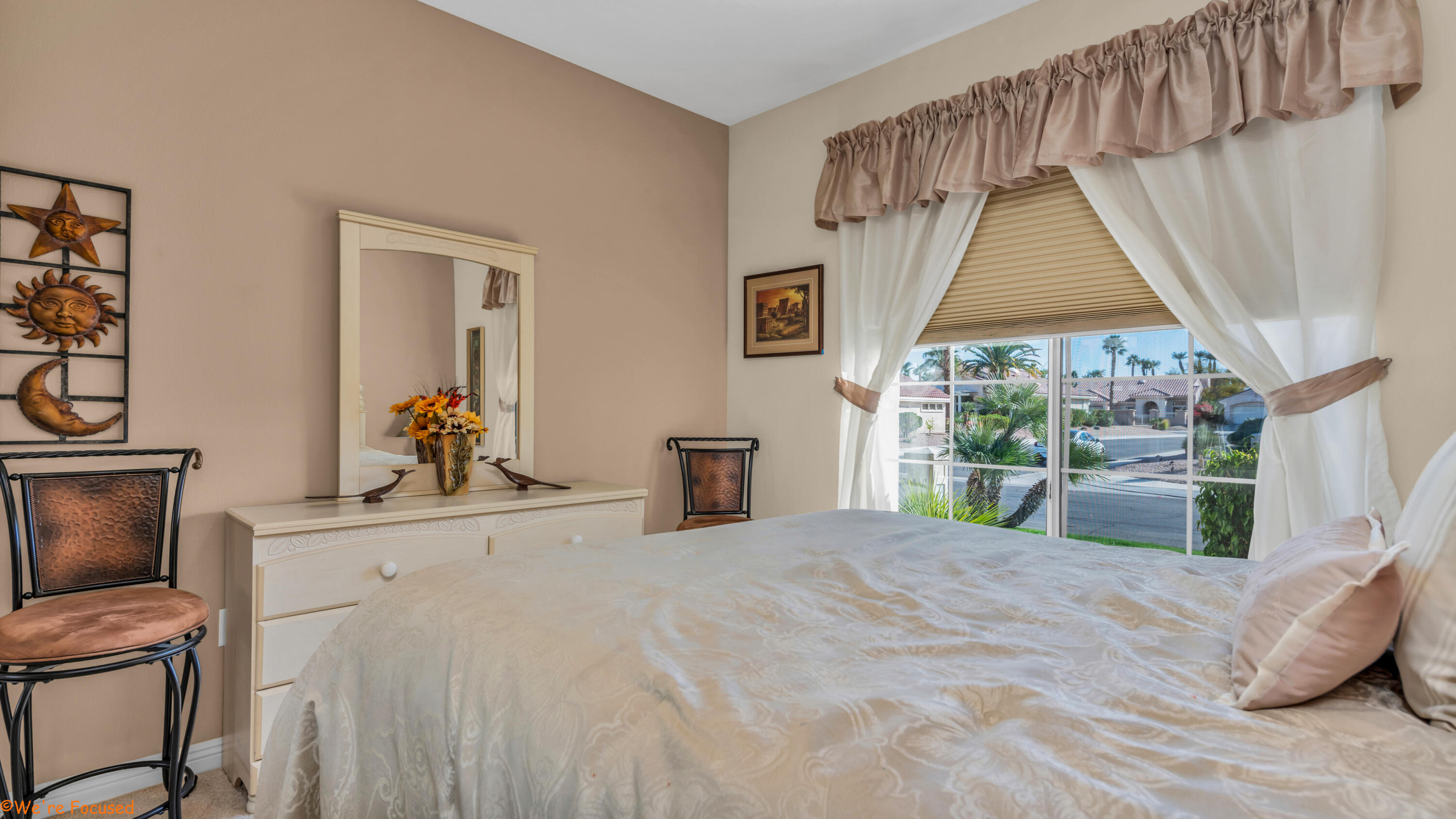 78326 Moongold Road Palm Desert, CA 92211 - Photo 22 of 33 a bedroom with a bed and a window