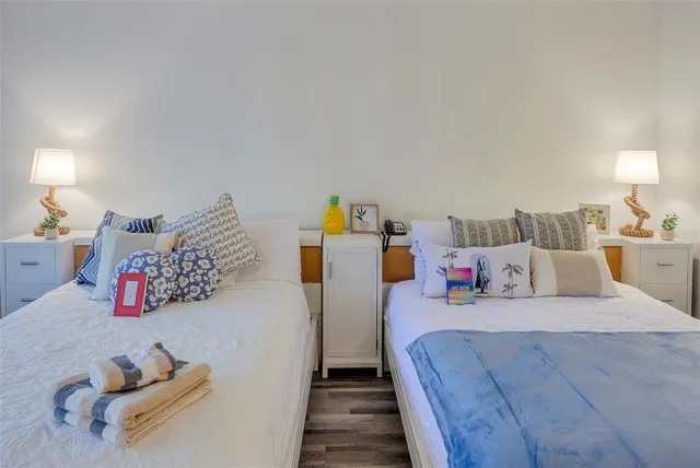 a view of a couch in a room