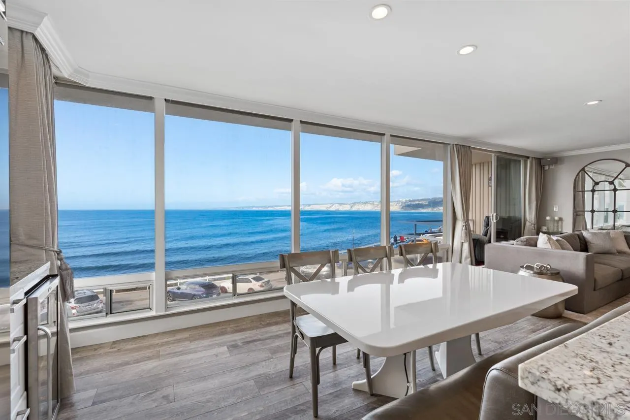 1219 Coast Boulevard, Unit 4 La Jolla, CA 92037 - Photo 3 of 16 a view of a dining room with furniture