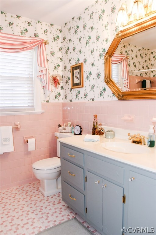 3620 Falstone Road North Chesterfield, VA 23234 - Photo 28 of 42 a bathroom with a granite countertop sink mirror vanity and toilet