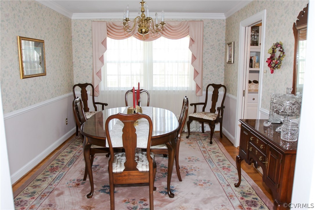 3620 Falstone Road North Chesterfield, VA 23234 - Photo 8 of 42 a view of a dining room with furniture window and outside view