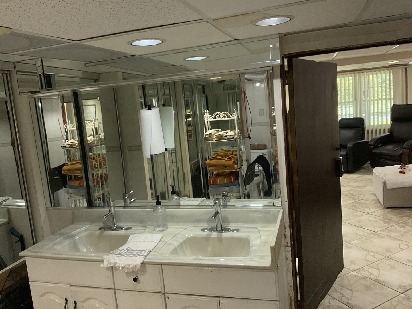 2741 223rd Street Chicago Heights, IL 60411 - Photo 25 of 41 a bathroom with a sink and a mirror