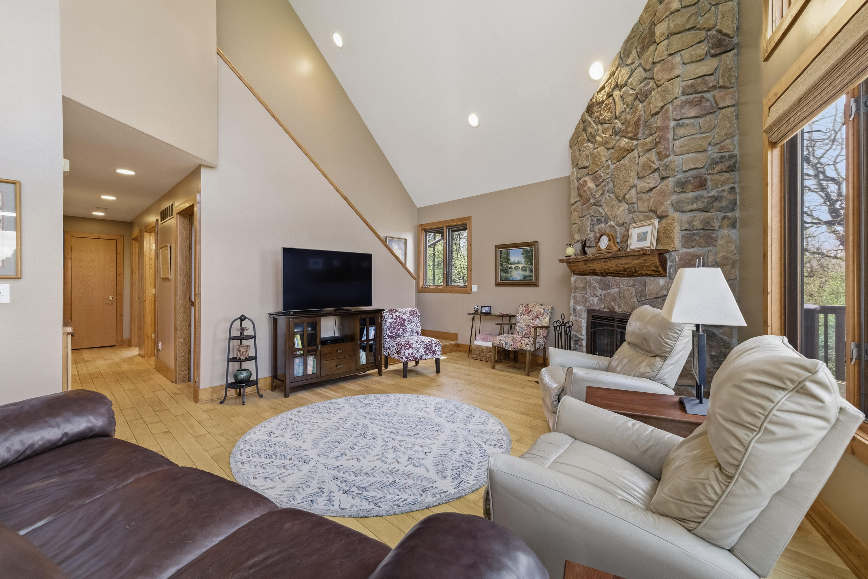 6635 Deerpath Road Lyons, WI 53147 - Photo 12 of 32 Stairs to Master suite
