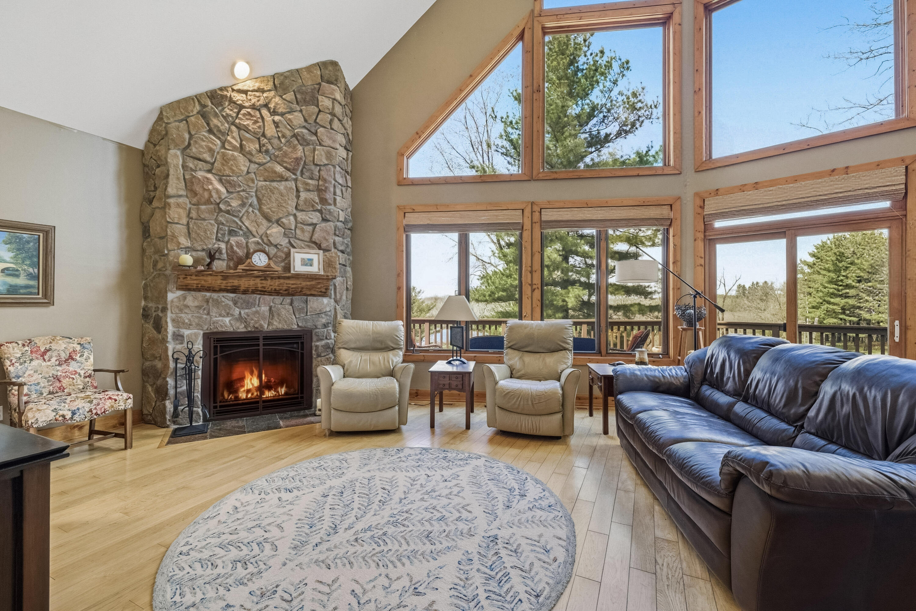 6635 Deerpath Road Lyons, WI 53147 - Photo 7 of 32 Natural fireplace