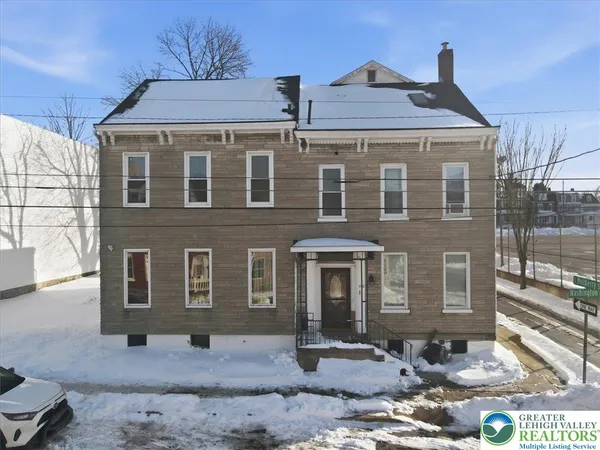 a front view of a house