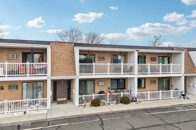 a front view of a building