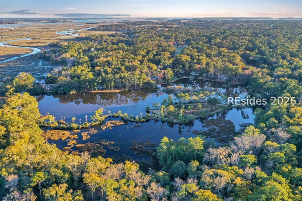 66 Stable Gate Road Hilton Head Island, SC 29926 - Photo 72 of 76 Aerial View of Blue Heron Sanctuary