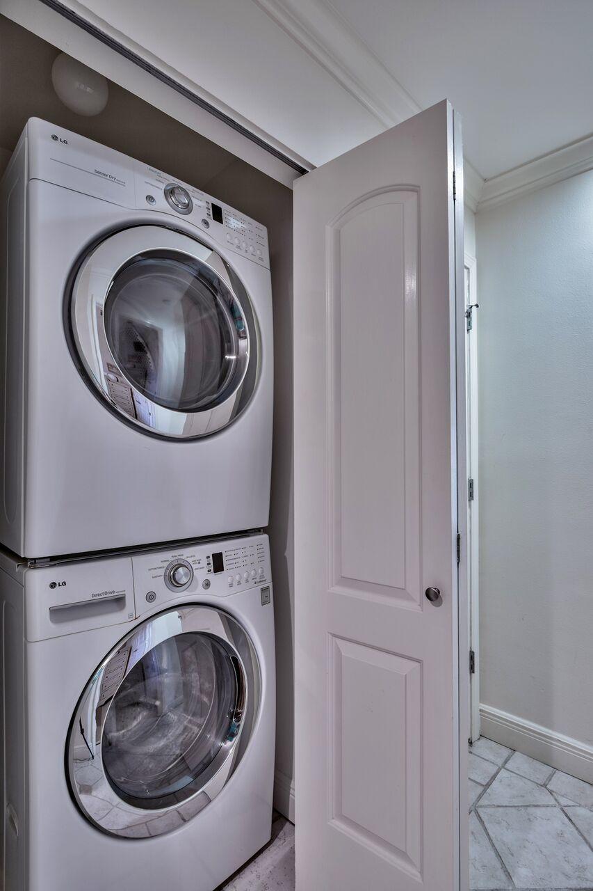 214 Blue Mountain Road, Unit 111 Santa Rosa Beach, FL 32459 - Photo 10 of 13 a utility room with dryer and washer
