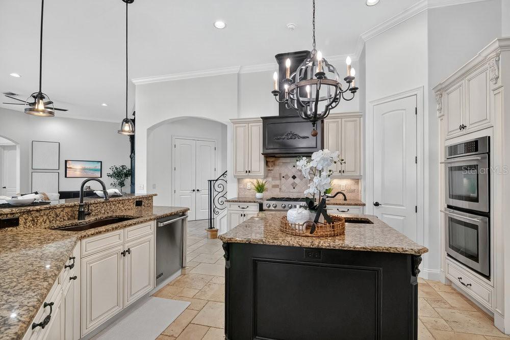 9204 Tibet Pointe Circle Windermere, FL 34786 - Photo 11 of 72 a kitchen with kitchen island granite countertop a sink appliances and cabinets