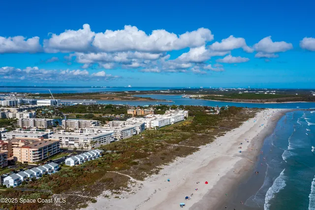 a view of an ocean and beach