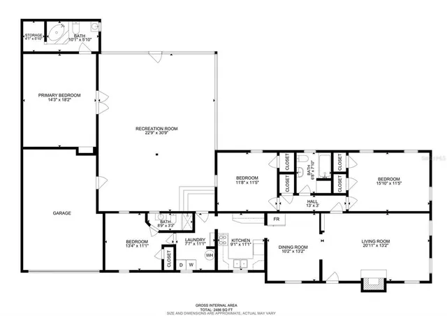 a picture of a floor plan
