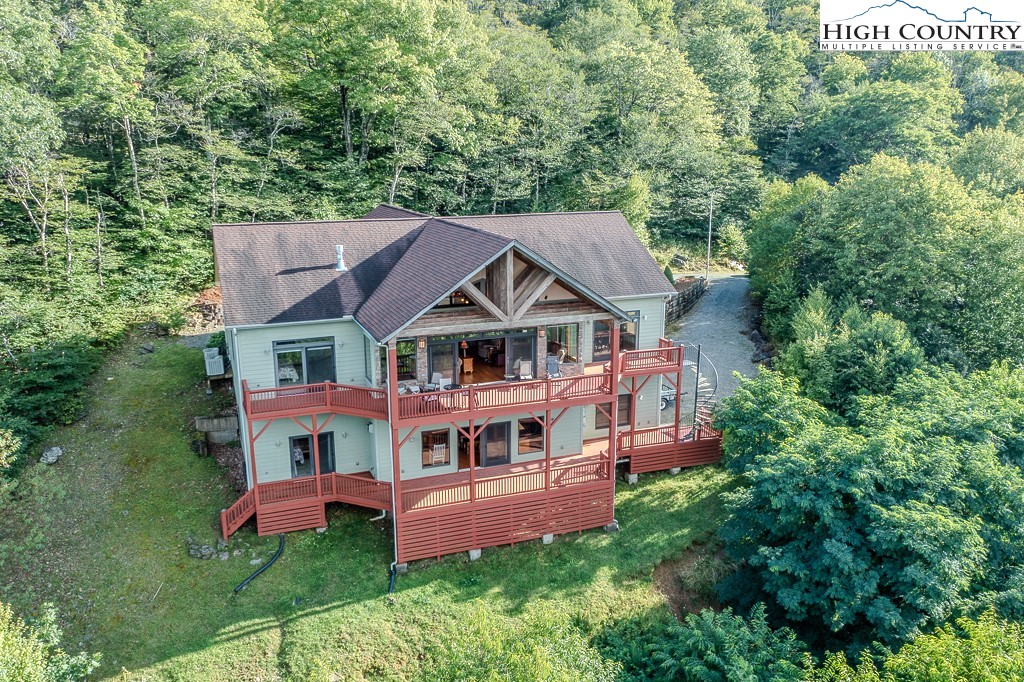 196 Hanley Lane Boone, NC 28607 - Photo 3 of 27 an aerial view of a house with a big yard