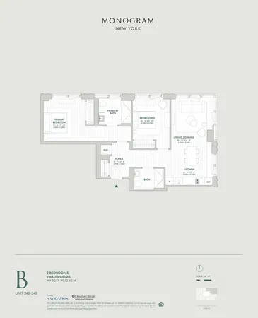 $2,640,000 | 135 East 47th Street, Unit 26B | Midtown East