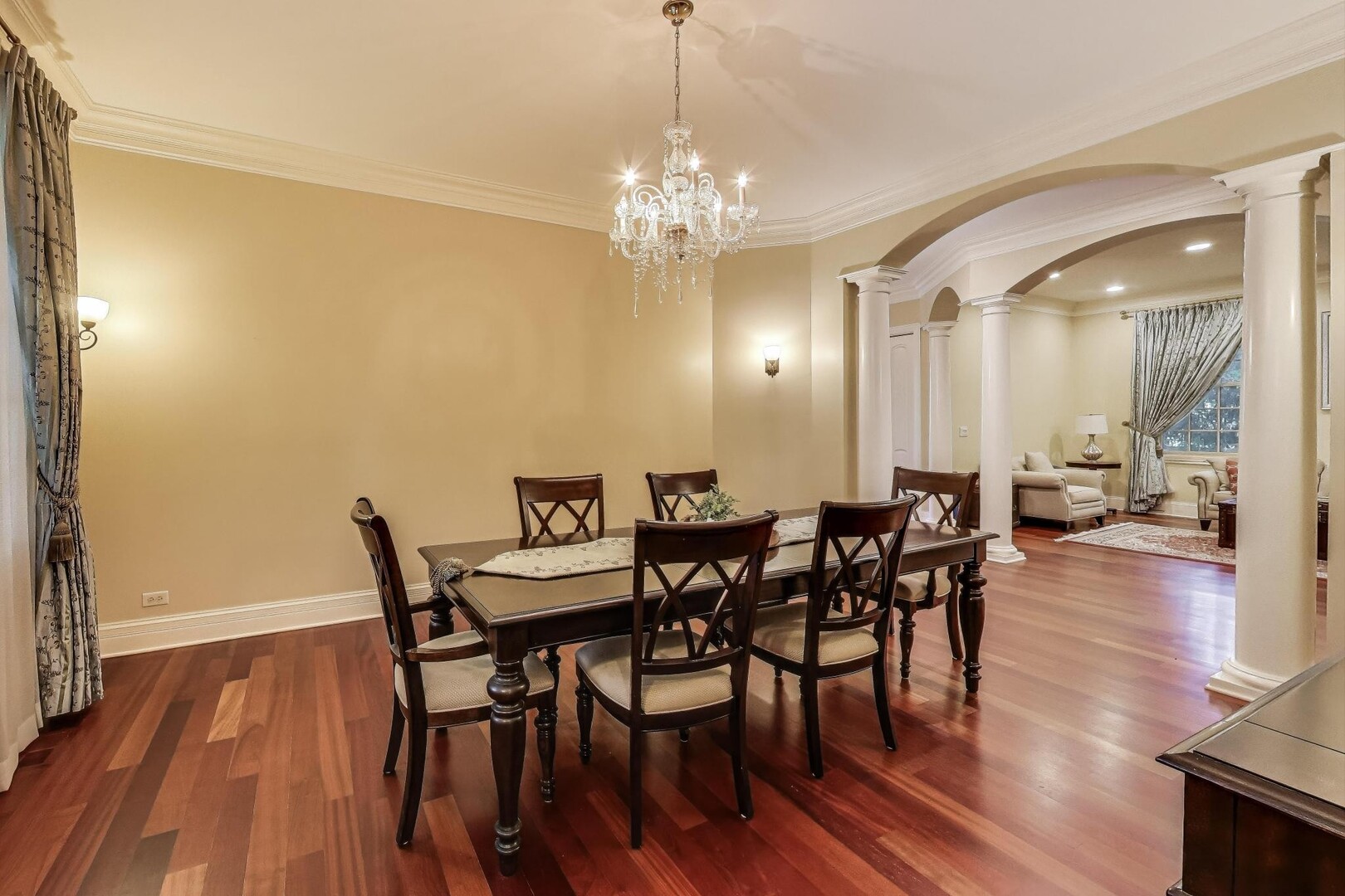 901 Pontiac Road Wilmette, IL 60091 - Photo 5 of 35 a view of a dining room with furniture and wooden floor