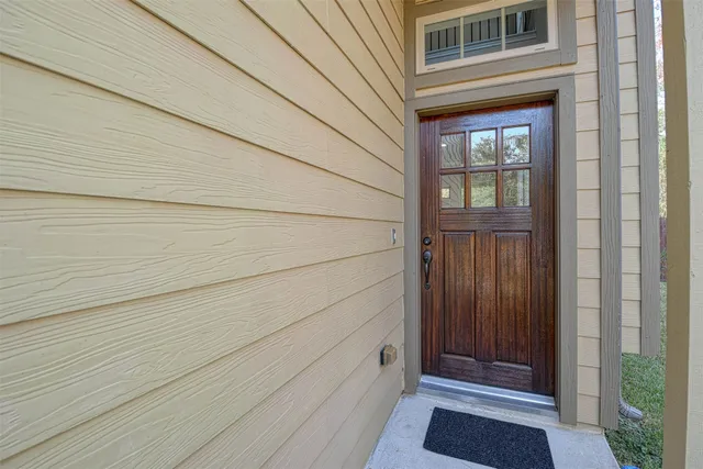 a view of front door