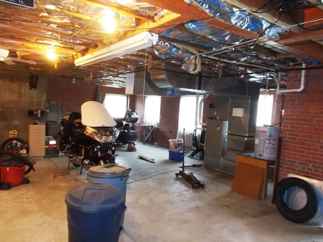 a view of storage and utility room