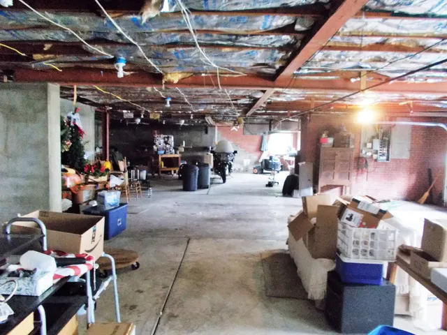 a view of a chairs and tables in patio