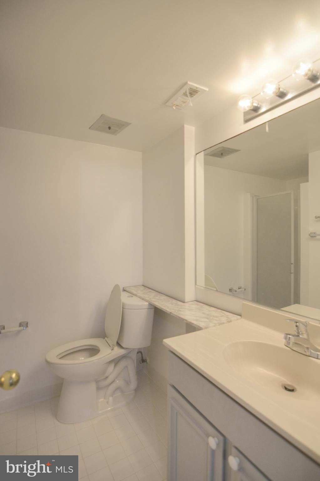18905 Smoothstone Way, Unit I3 Gaithersburg, MD 20886 - Photo 28 of 32 a bathroom with a sink a toilet and a mirror