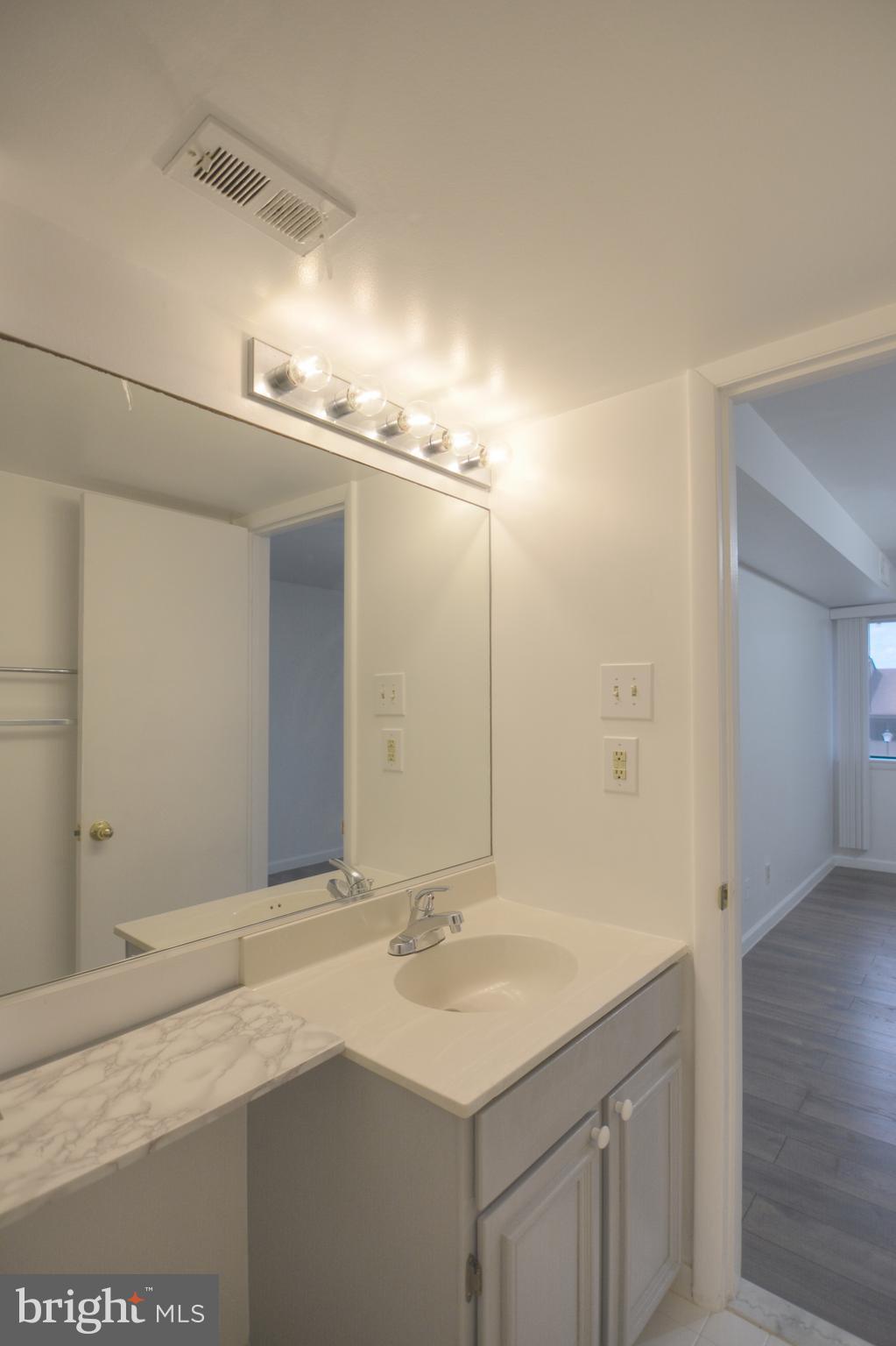 18905 Smoothstone Way, Unit I3 Gaithersburg, MD 20886 - Photo 30 of 32 a bathroom with a sink and a mirror