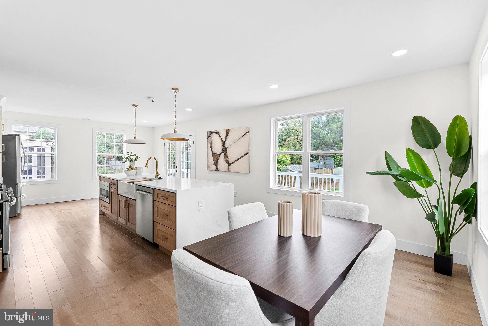 1805 South Pollard Street Arlington, VA 22204 - Photo 25 of 55 a living room with kitchen island furniture and a potted plant